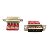 D-SUB 15 Stecker / Buchse Lötplatinen 2 Stk