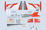 Phoenix AERMACCHI MB-339 180N ARF - 270 cm / 106.3" Turbinen Jet GFK / CFK