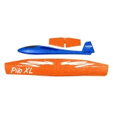 Pilo XL Schaumwurfgleiter EPP Tragfläche blau Rumpf orange 86cm