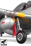 FMS Big Scale P-51D Red Tail V8 silber/rot PNP Set Combo incl. Reflex Gyro - ohne Akku/RC