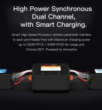 ISDT P10 Dual Smart Charger 1-6A 250W (x2) 10A (2x) 400W/16A parallel Ladegerät