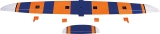 Robbe Modellsport Amplitude ARF Voll-GfK/CfK Hotliner Neon Orange/Blau
