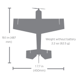 UMX Eratix 3D FF (Flat Foamy) 450mm BNF Basic with AS3X and SAFE Select