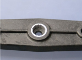 Gabriel XTorque CFK Doppel Gabel Servohebel 76 / 92mm - Futaba Verzahnung