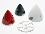 Bay-Tec Contest Spinner mit Alu Rückplatte 63mm (Rot)