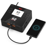 iSDT SMART CHARGER K2 DUO - 200/500W, 20A, 2x6S Lipo, mit integriertem Netzteil