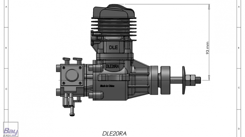 DLE30 30ccm Benzin Motor incl. Elektronischer Zündung - Bay-Tec  Modelltechnik