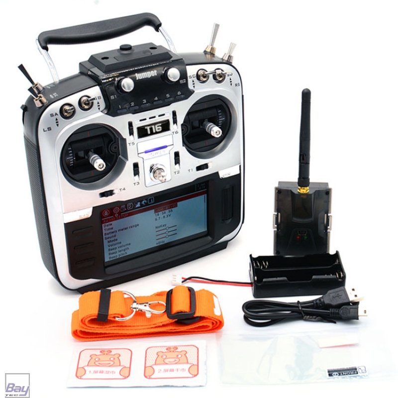 Amazon.co.jp: Jumper T16 オープンソース 2.4GHz-16CH マルチプロトコル プロポ送信機 4.3インチLCD付き  技適・電波法認証済 (jumper-t16)｜mode2(左スロットル) : おもちゃ