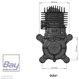 DLE61 61ccm 2 Takt Benzin Motor 6,0 PS incl. Elektro. Zndung