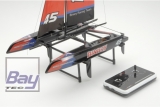 Binary Catamaran Yacht RTR 2.4GHz - Rot 710mm Hhe