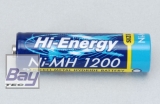 1.2v 1200mAh Ni-MH AA Zelle