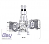 DLE111 111ccm Boxer Benzin Motor incl. Elektronischer Zndung