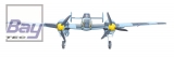 Dynam Messerschmitt BF-110 V2 1500mm ARF