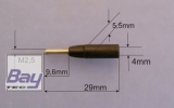 CFK Kugelgelenkadapter fr Carbonrohr 4mm M2,5 (VE 4Stk. + Schlssel)