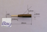 CFK Kugelgelenkadapter fr Carbonrohr 3mm M2 (VE 4Stk. + Schlssel)