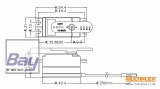 Hitec Servo D777MG low Profile, Ultra Response, Spritzwassergeschtzt