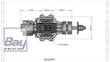 DLE20RA 20ccm Benzin Motor incl. Elektronischer Zndung - Heckauslass