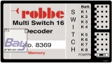 Robbe Multi-Switch 16 Decoder Memory - F-SERIE