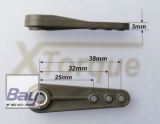 Gabriel XTorque CFK Servohebel 38 mm - Futabaverzahnung