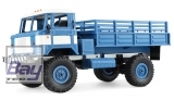 GAZ-66 LKW 4WD 1:16 Bausatz blau/ weiß - incl. Motor und Lenkservo