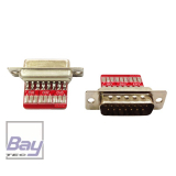 D-SUB 15 Stecker / Buchse Ltplatinen 2 Stk