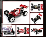 Team Magic Buggy B8ER Rot/Schwarz - 1/8 Elektrisch - 4WD Buggy - RTR - 2500kv Brushless Motor - 4S - Wasserdicht