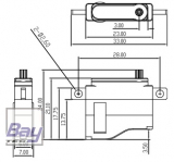 Grupp Servo 6mm Flchen-Servo GM88F (Digital) - LV/HV - 8g - 6mm