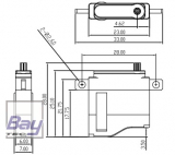 Grupp 6mm Flchen-Servo GM99F (Digital) LV/HV - 9g - 6mm