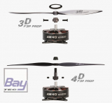 T-MOTOR BPP-4D AM40 Brushless Combo F3P indoor 1850kv