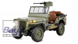 Jeep Willys MB Scale Crawler 4WD 1:14 RTR grn - incl. Seilwinde und Soundmodul
