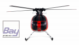AFX MD500E Zivil brushless 4-Kanal 325mm Helikopter 6G RTF rot/silber