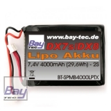 Bay-Tec Spektrum 4000mAh 2S LiPo Senderakku DX9 / DX8 / DX7 /DX7S / DX6