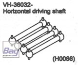 VH-36032 Horizontal driving shaft 1 stk.