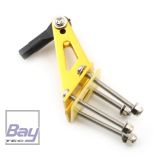 Bay-Tec Doppelruderhorn Metall - incl. Kugelkopf (Set)