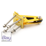 Bay-Tec Doppelruderhorn Metall - incl. Kugelkopf (Set)