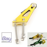Bay-Tec Doppelruderhorn Metall - incl. Kugelkopf (Set)