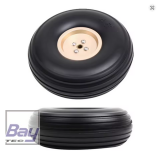 Bay-Tec 5 127mm PU Rad mit Alu Felge / 6 mm Achse / 1 Stk.