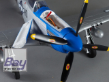 DERBEE P-51D Mustang Warbird PNP blau - 75cm