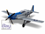 DERBEE P-51D Mustang Warbird PNP blau - 75cm