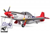 FMS Big Scale P-51D Red Tail V8 silber/rot PNP Set ohne Akku/RC