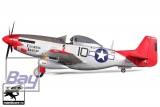 FMS Big Scale P-51D Red Tail V8 silber/rot PNP Set ohne Akku/RC