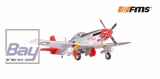 FMS Giant Scale P-51 rot PNP Set V8 ohne Akku/RC - 1700mm