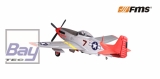 FMS Giant Scale P-51 rot PNP Set V8 ohne Akku/RC - 1700mm