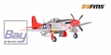 FMS Giant Scale P-51 rot PNP Set V8 ohne Akku/RC - 1700mm