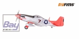 FMS Giant Scale P-51 rot PNP Set V8 ohne Akku/RC - 1700mm