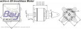 Aeronaut actro-n Brushless Motor 28-4-880 - 880KV