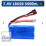 Li-ion 7,4 V 18650 5000 mAh 20C Akku RC Auto Ersatzteil 2S lipo Batterie