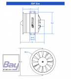 FMS 80mm Ducted Fan / Impeller 12-Blatt incl. 3280-KV2100 PRO V2 Brushless Motor fr 6S