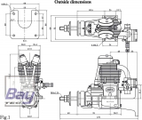 SAITO FG-21 Benzin 4T-Motor - 20,91ccm