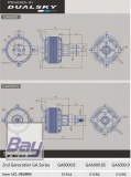 DUALSKY Xmotor GA6000.9S einfache Motorwelle 160 KV 28-polig bis 6200W (55-60ccm)